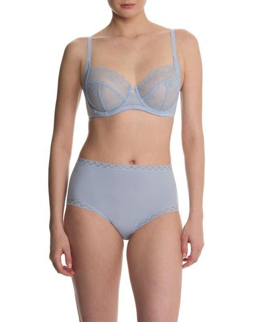 Natori Blue Statement Lace Side Support Bra