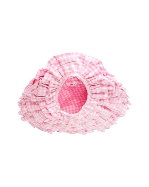 Sandy Liang Napa Gingham Handbag in Pink | Lyst