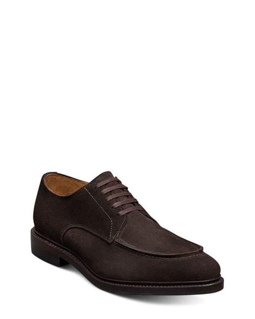 Allen Edmonds Brown Rivington Suede Moc Toe Derby for men