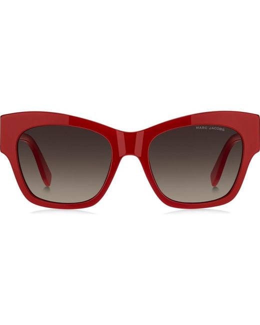 Marc Jacobs Brown 54Mm Gradient Rectangular Sunglasses