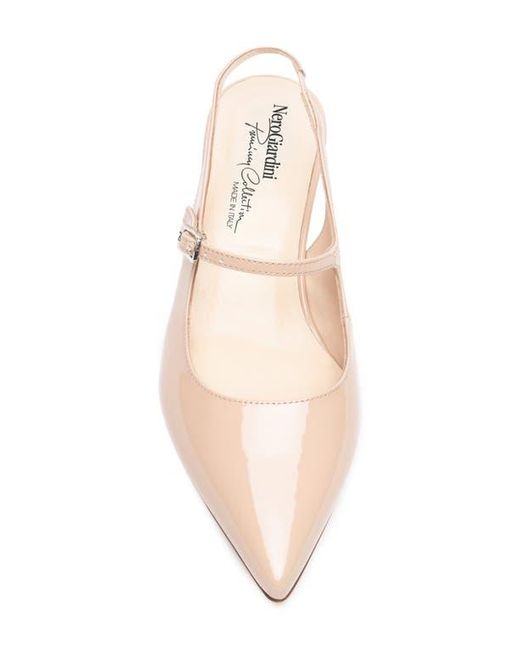 Nero Giardini Pink Pointed Toe Slingback Pump