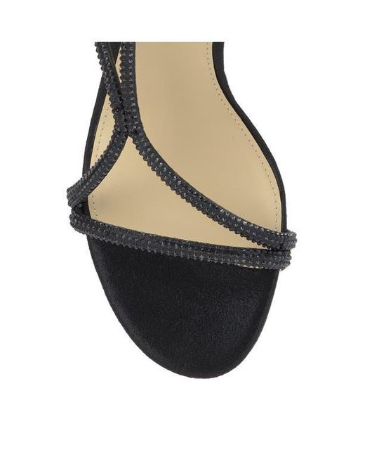Jessica Simpson Black Shiny Ankle Strap Sandal