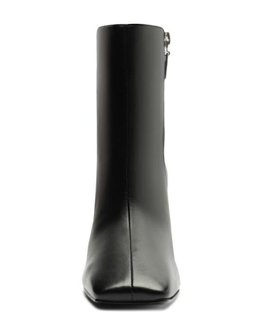 SCHUTZ SHOES Black Leia Square Toe Boot
