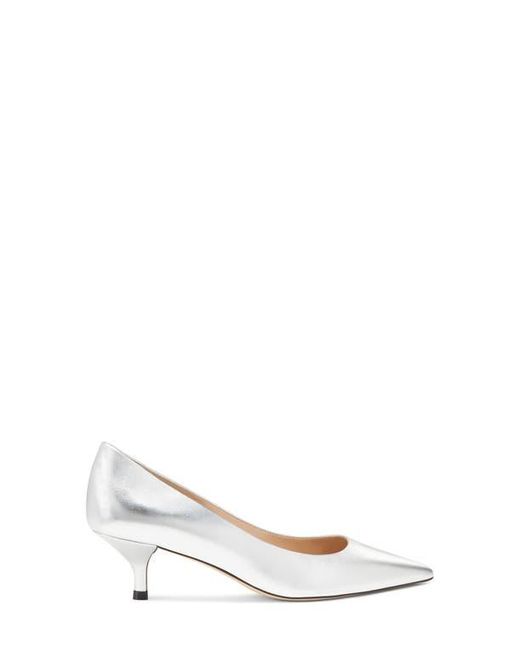 Stuart Weitzman White Stuart Power 50 Pump