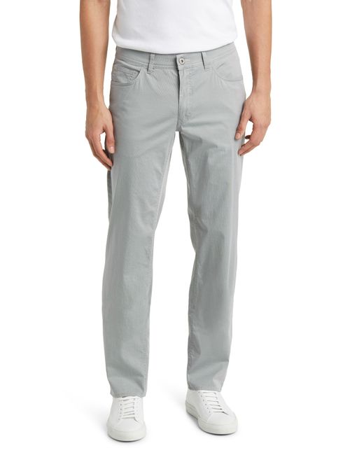Brax Gray Cooper Microprint Ultralight Five-pocket Pants for men