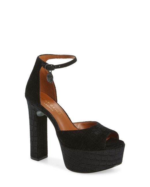 Kurt Geiger Shoreditch Ankle Strap Platform Sandal in Black Lyst