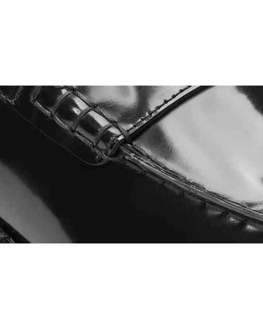 Kenneth Cole Black Paco Leather Penny Loafer for men