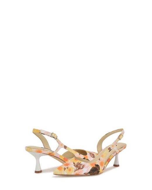 Nine West Metallic Renela Pointed Toe Slingback Pump