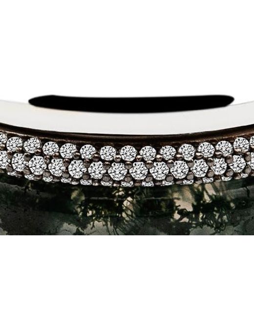 BY PARIAH White Aurea Diamond Stack Ring