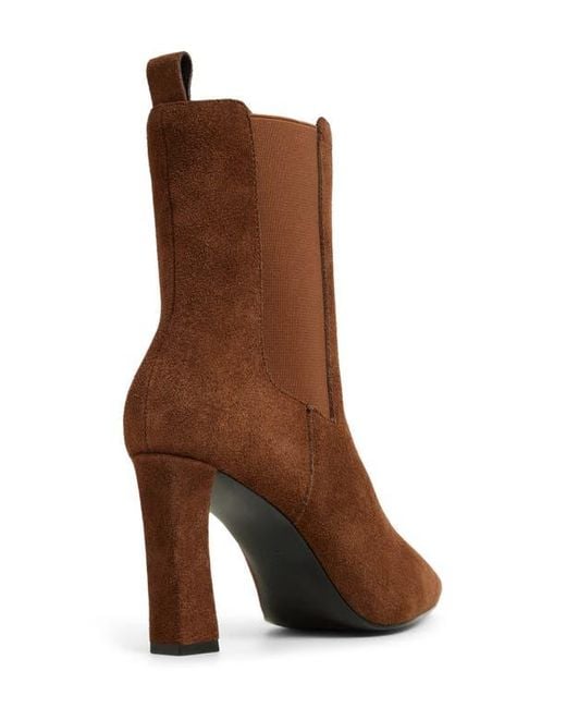 ALDO Brown Liora Pointed Toe Chelsea Boot