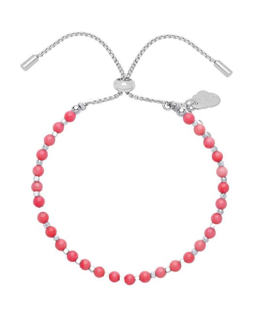 Estella Bartlett Red Amelia Beaded Slide Bracelet