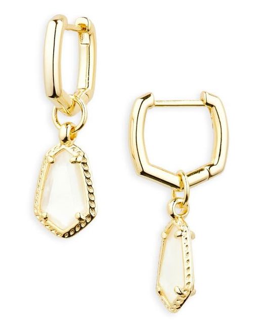 Kendra Scott Metallic Alexandria Geometric Drop Huggie Hoop Earrings