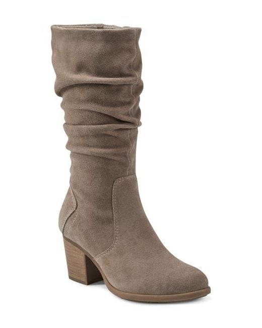 Earth Brown Vine Slouch Boot