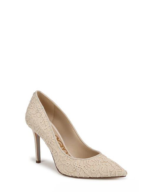 Sam Edelman White Hazel Pointed Toe Pump