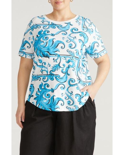 UNIVERSAL STANDARD Blue Tee Rex Tee