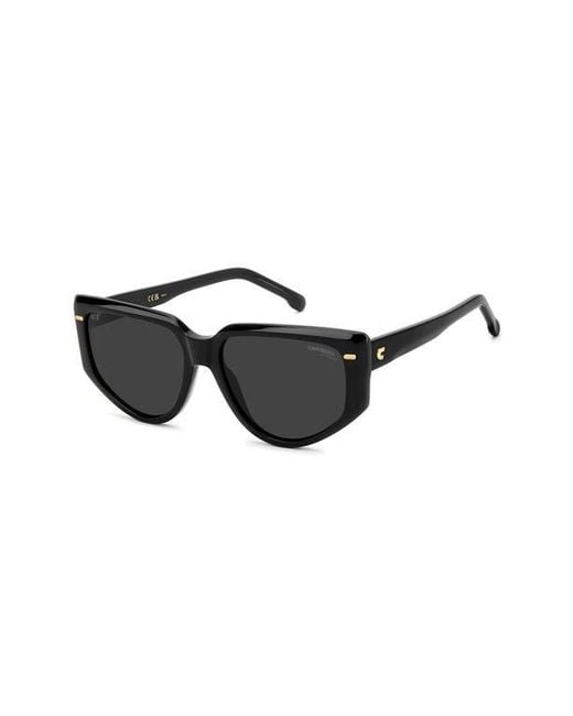 Carrera Black 57Mm Rectangular Sunglasses