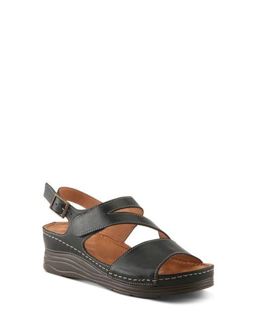 Spring Step Black Griggs Platform Sandal