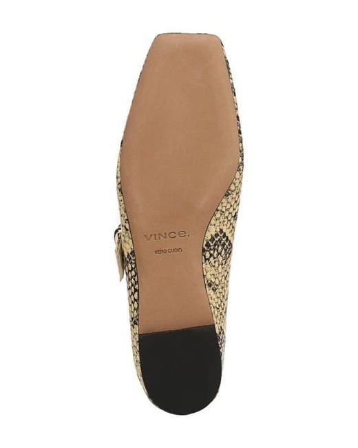 Vince Metallic Daniela Mary Jane Flat