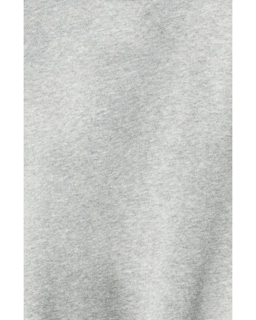 Nike Gray Sportswear Phoenix Fleece V-neck Crop Sweatshirt