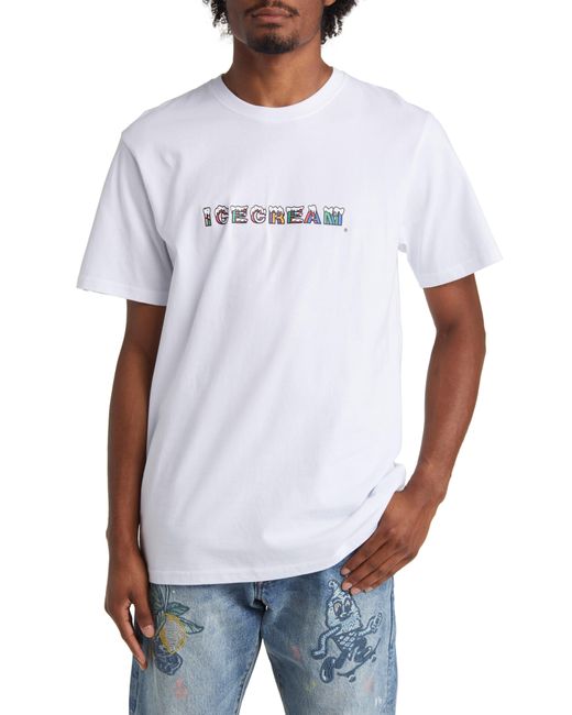 ICECREAM Snowfall Graphic T-shirt in White for Men | Lyst