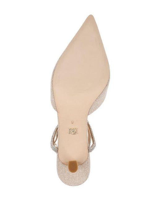 Badgley Mischka Metallic Autumn Pointed Toe Ankle Strap Pump