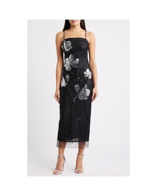 chinese dress ladies Vince Camuto Plum Floral Print Fit-and-Flare Dress – SilkRoll main image 0