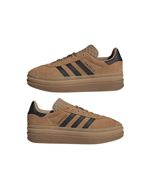 Adidas Brown Gazelle Bold Platform Sneaker