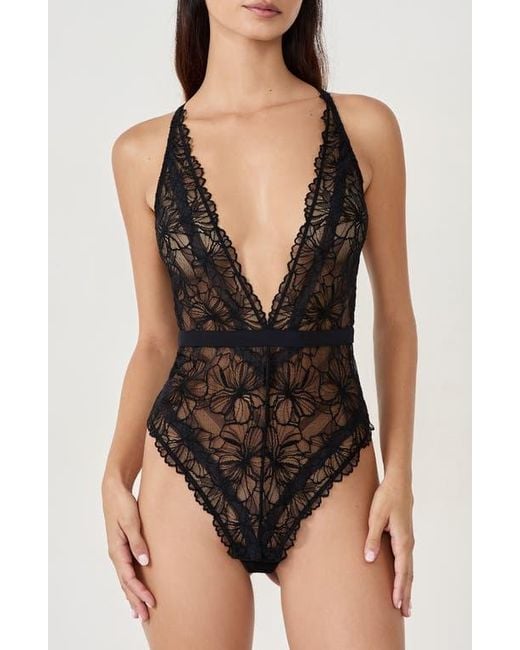 Etam Black Hedonisme Lace Teddy