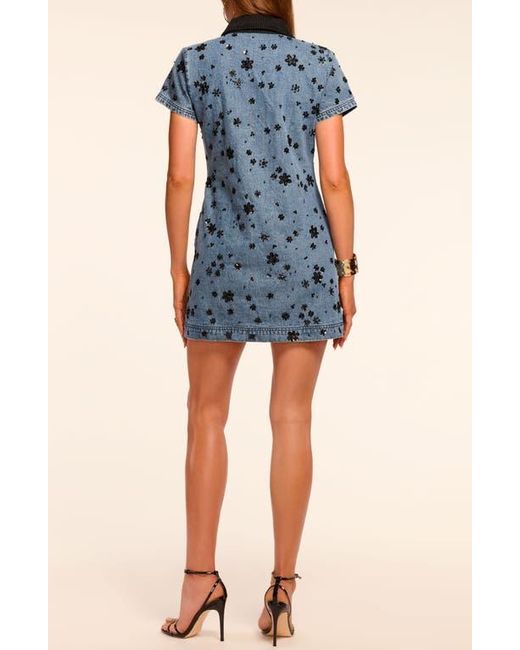 Ramy Brook Rita Floral Beaded Denim Shirtdress in Blue | Lyst Ramy Brook Rita Floral Beaded Denim Shirtdress in Blue | Lyst