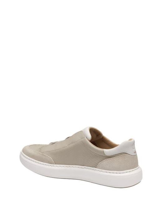 Johnston & Murphy White Anders Perforated Leather Sneaker for men