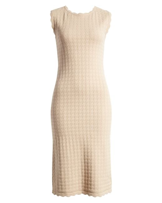 Halogen® Natural Halogen(r) Sleeveless Knit Dress