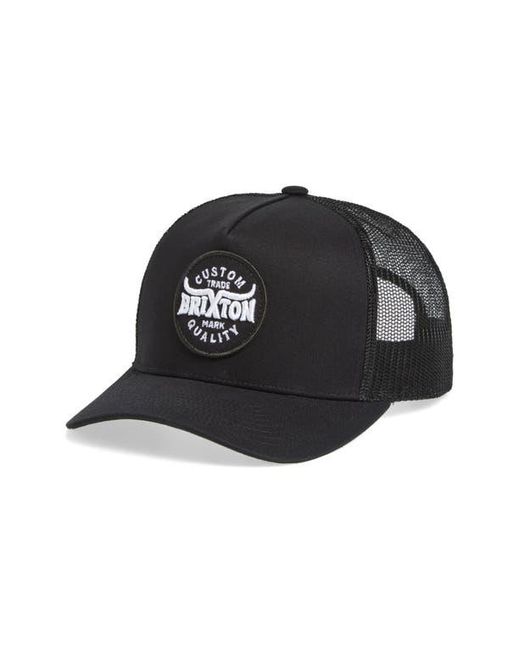Brixton Black Gibson Netplus Trucker Hat for men