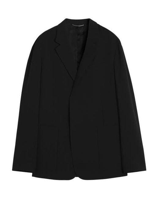 Lanvin Black Loose-Fitting Wool Jacket for men
