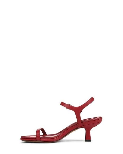 Vince Red Coco Ankle Strap Sandal