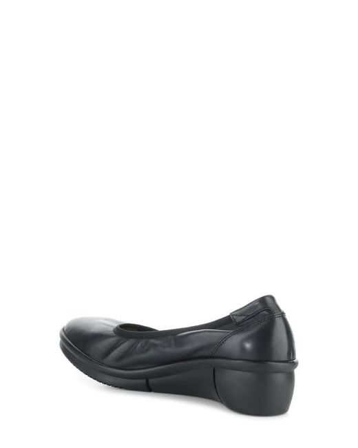 Softinos Black Rem Platform Wedge Pump
