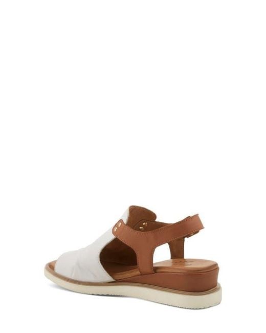 Spring Step Brown Locals Wedge Sandal