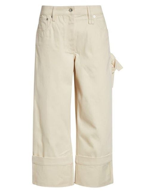 Simone Rocha Natural Straight Leg Bow Loop Jeans