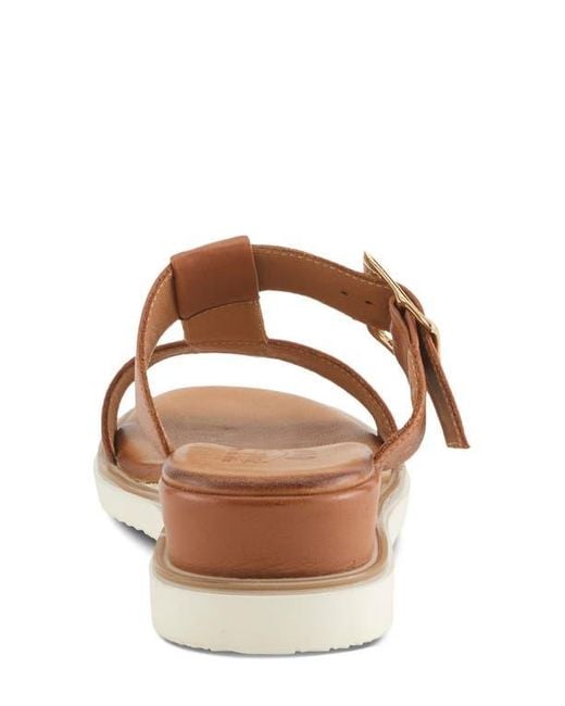 Spring Step Brown Seaport Slide Sandal