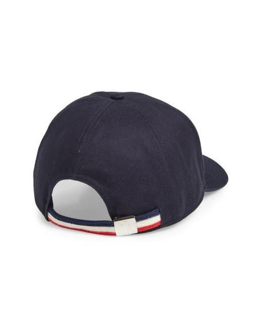 Moncler Blue Logo Patch Baseball Cap for men
