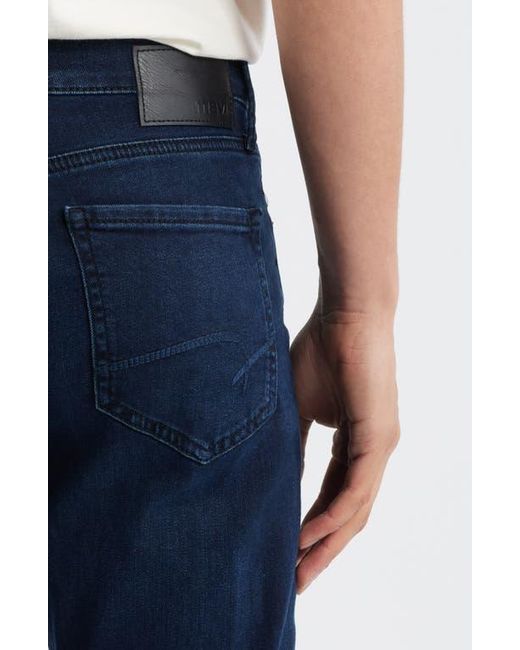 Mavi Blue Matt Relaxed Straight Leg Jeans for men
