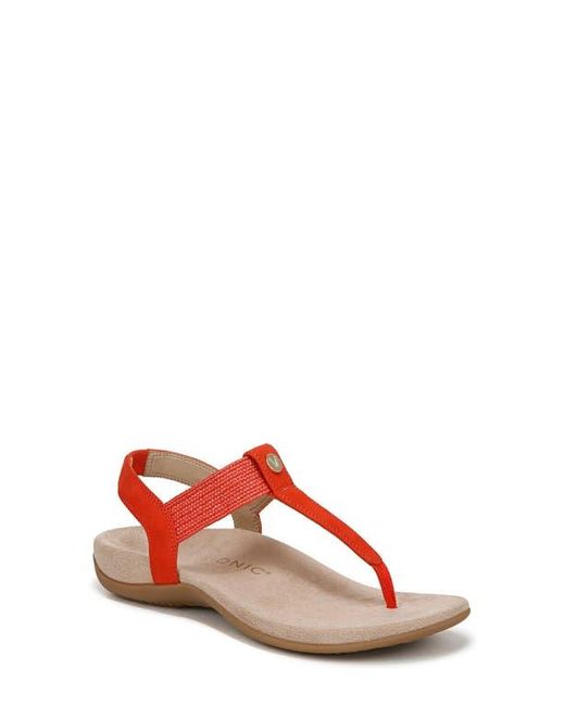 Vionic Red Brea T-Strap Sandal