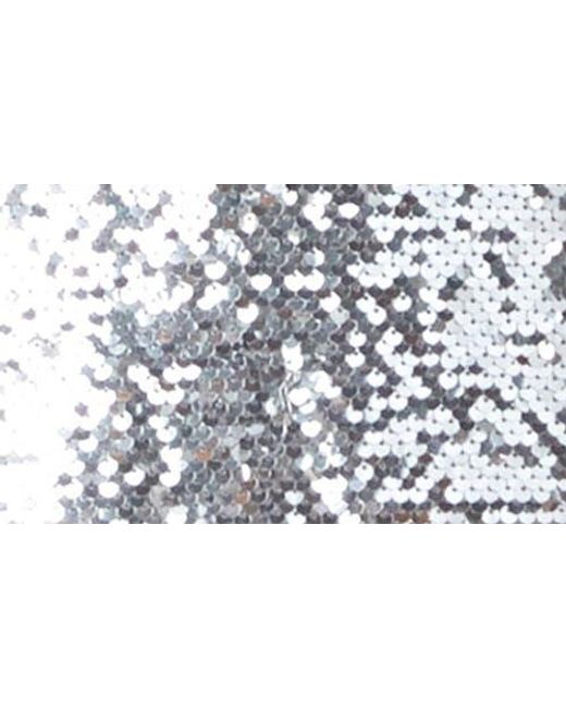 Grey Lab Blue Sequin Miniskirt