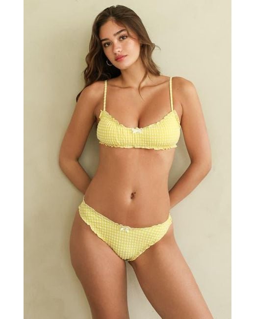 Dippin' Daisy's Yellow June Cheeky Bikini Bottom