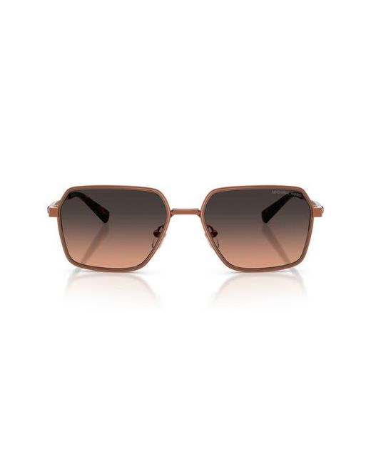 Michael Kors Dana Point 57Mm Square Sunglasses in Brown for 