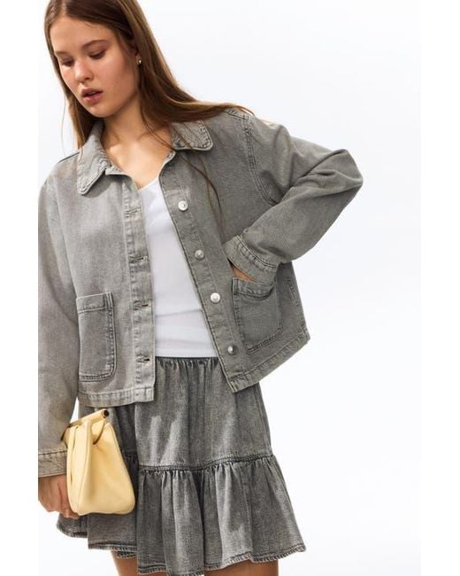 H&M Gray Denim Jacket
