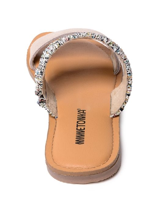 Minnetonka slide sandals sales