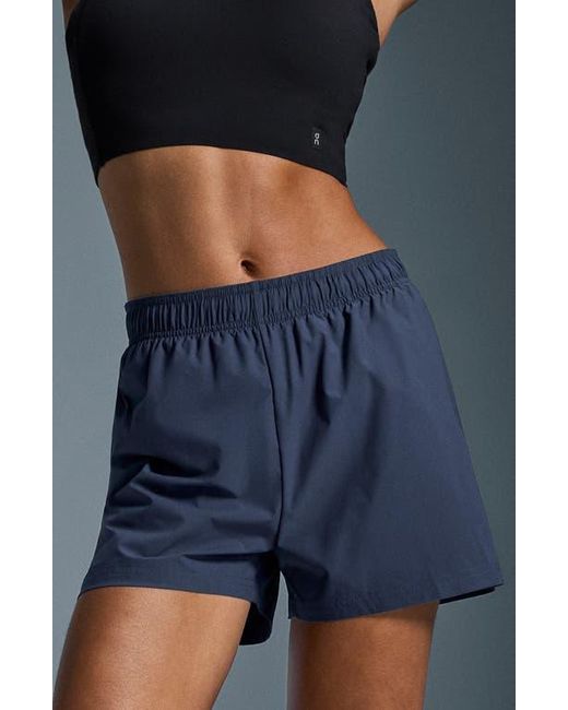 On Shoes Blue 3-Inch Core Running Shorts