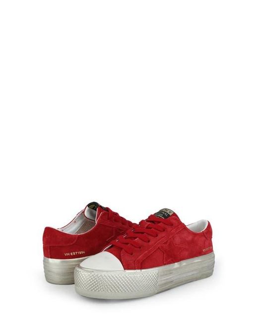 Vintage Havana Red Amaze Platform Metallic Sneaker