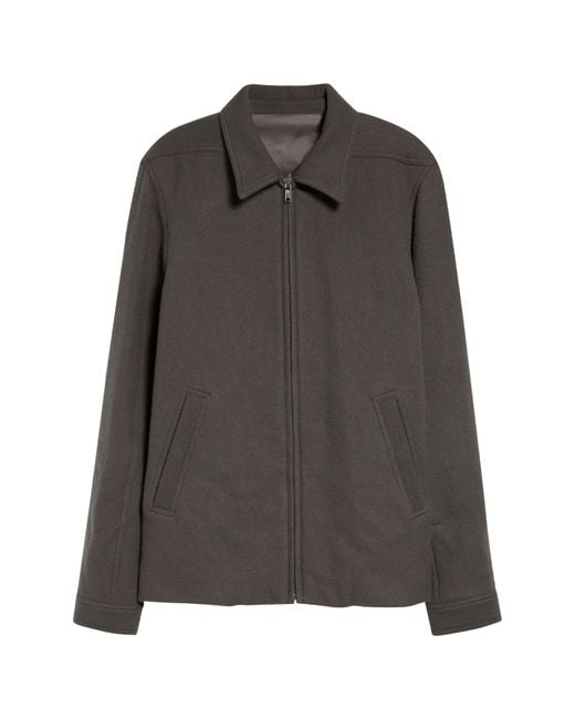 Rick Owens Black Brad Wool Zip Jacket for men