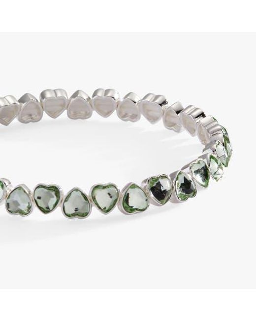 ALEX AND ANI Metallic Faceted Heart Stretch Bracelet